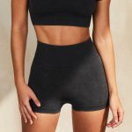 Running suit fitness suit seamless yoga shorts yoga suit - Image 9
