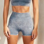 Running suit fitness suit seamless yoga shorts yoga suit - Image 7