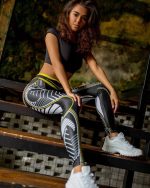 Printed Yoga Pants for Fitness and Dance - Image 3